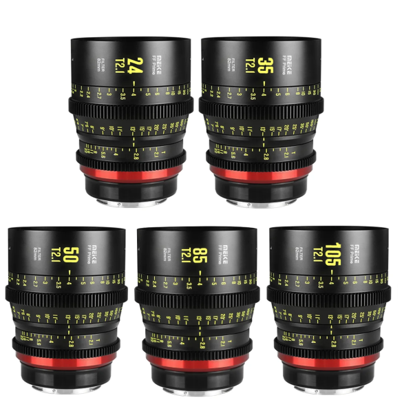 Meike Full Frame 5-Lens Kit L-Mount (24mm,35mm,50mm,85mm,135mm,5-Lens Case)